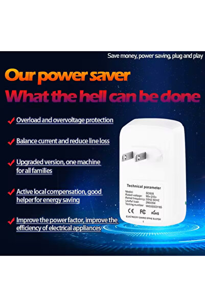 Choice قابس قياس بريطاني 2p أبيض وأخضر محول مقبس كهربائي موفر للطاقة متوافق مع