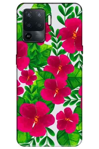 Zebana حافظة متوافقة مع هاتف اوبو A94 حافظة سيليكون زهور الربيع 9 ( مطبوع )