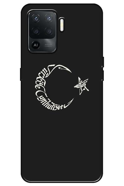 Dara Aksesuar حافظة متوافقة مع هاتف اوبو A94 حافظة سيليكون على شكل نجمة القمر...