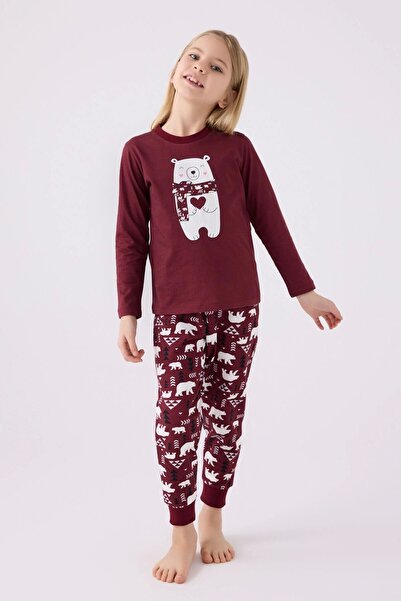 Arnetta Mother Daughter Double Set - Bordo