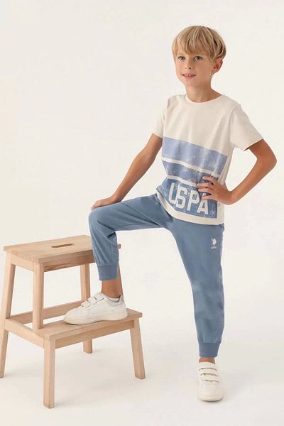 U.S. Polo Assn. BOY'S DOUBLE SET - BEIGE