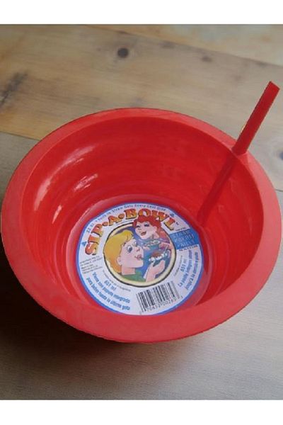 ARROW Sip-A Cereal Bowl with Built-in Straw