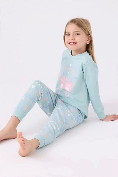 Rolypoly Mother daughter double set - water green