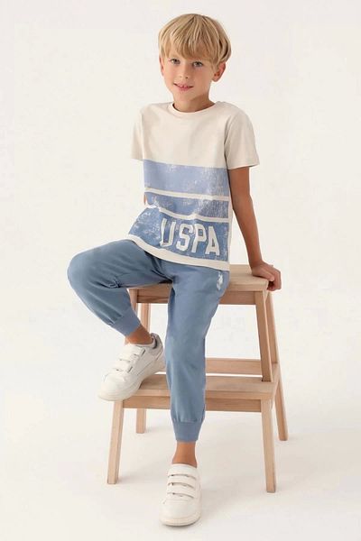 U.S. Polo Assn. Διπλό Κοστούμι Αγόρι - Μπεζ