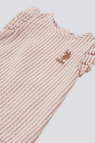 U.S. Polo Assn. BAZA. Set pentru fetiță Polo Assn Licensed Line Cream