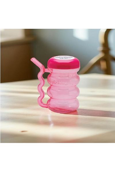 ARROW High Quality Plastic Straw in Handle Sip-A-Mug for Kids