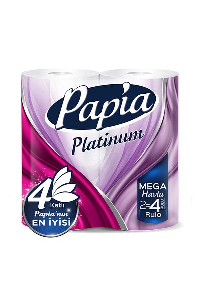 Papia Platinum Jumbo Paper Towel - 8 Rolls