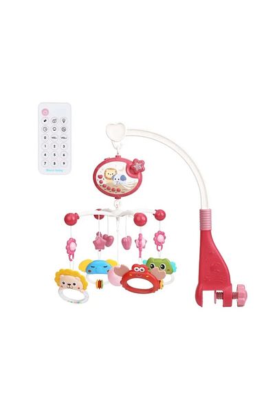 rexa Baby Crib Mobile with Projection, Music & Remote – Bedtime Cot Hanger Toy with Rattle Rings