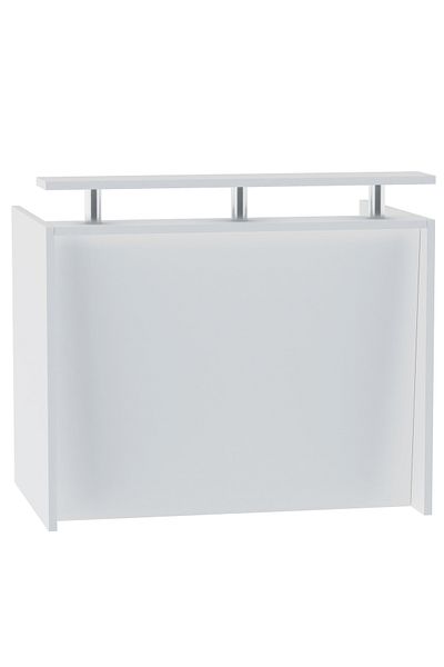 Mahmayi R06 White Office Reception Desk Without Drawers - 120cm