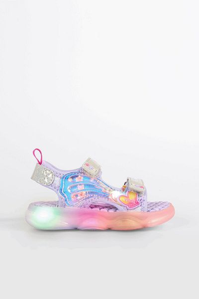 Vicco Can Lighted Baby Girl Lilac Sandals