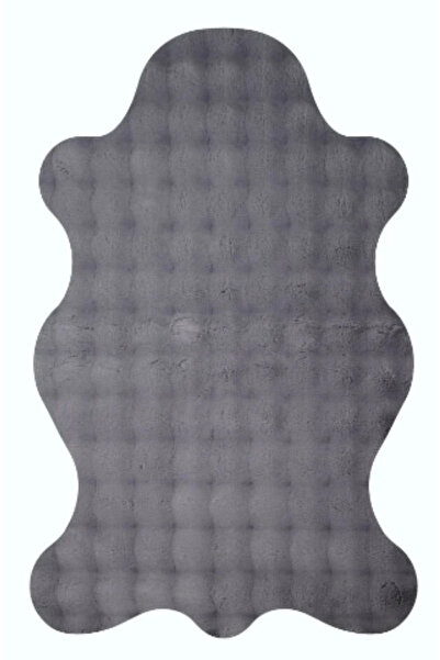 Sarar Antrasit Bubble Post Halı Yumuşacık Pufy Kürk Makinede Yıkanır Kaymaz Taban