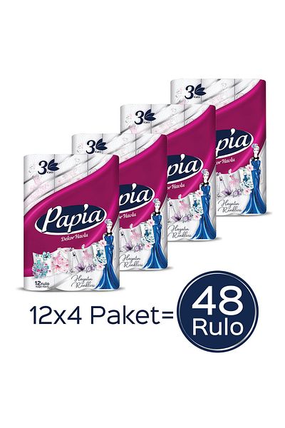 Papia 48 Rolls of Decorative Paper Towels