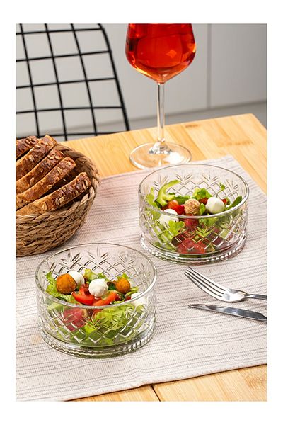 Perotti Melony 460 ml Bowl Snack Bowl and Salad Bowl Large Size 8 Pieces