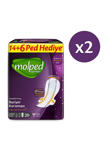 Molped Supernight Super Night Advantageous Giant Deal Pack 40 Pieces