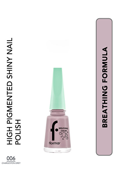 Flormar طلاء أظافر بلون متجدد 006 رمادي شارليستون
