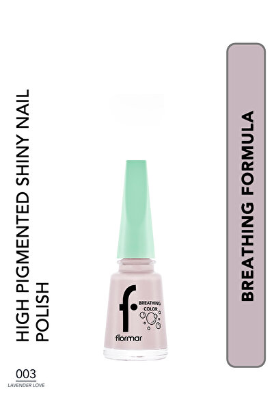 Flormar طلاء أظافر بريثينج كلر رقم 003 لافندر لوف