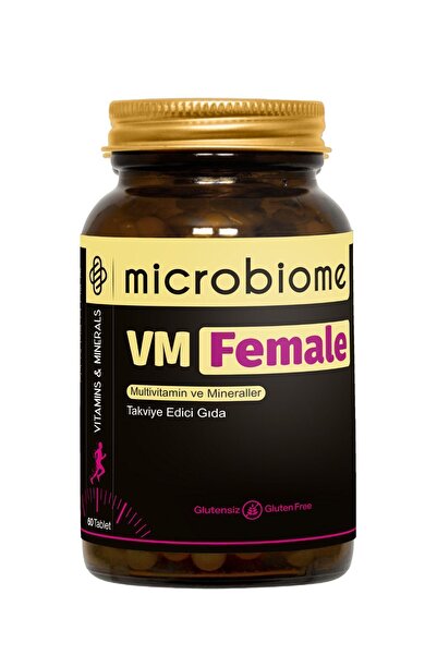 Microbiome Vm Female – Kadınlara Özel Multivitamin & Mineral Desteği 60 Tablet