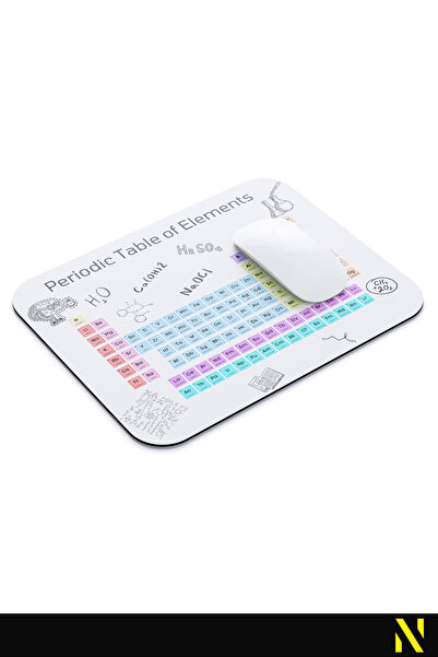 nilizma Mousepad ergonomic cu model din tabelul periodic, bază anti-alunecare, pentru uz casnic și la birou.