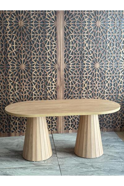 DOĞUKAN HOME Piramit Oval Masa Salon Masası Mutfak Masası Ofis Masası Çalışma...