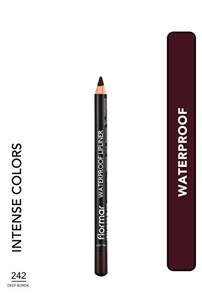 Flormar قلم تحديد الشفاه المقاوم للماء - قلم تحديد الشفاه ديب بوردو رقم: 242 1.14 جم