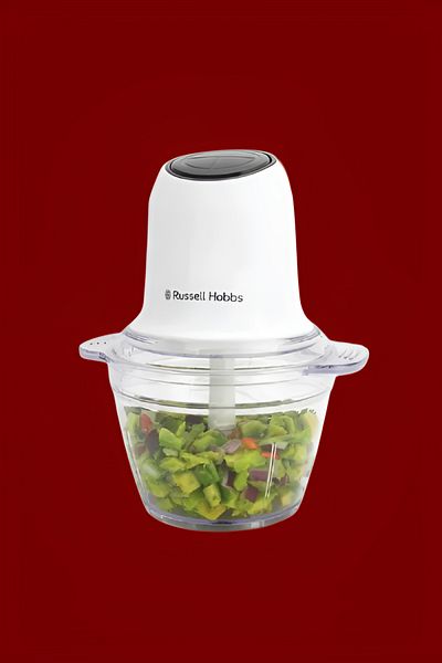 russell Hobbs 300W Go Create Electric Mini Chopper White and Grey 27540GCC