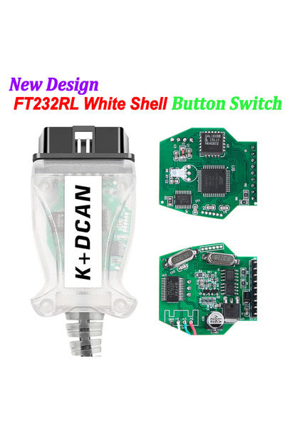 Choice1 علبة بيضاء لشريحة K DCAN K+CAN FTDI OBD2، أدوات تشخيص أعطال السيارات،...
