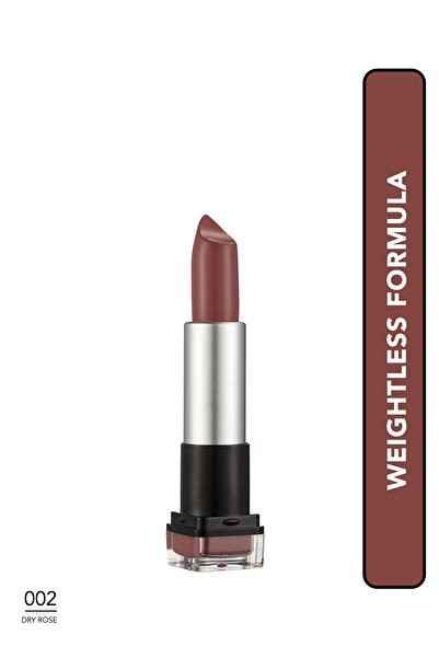 Flormar Matte lipstick with a lightweight texture (pink) - High-weight matte lipstick - 002 Dry Rose - 8690604518579