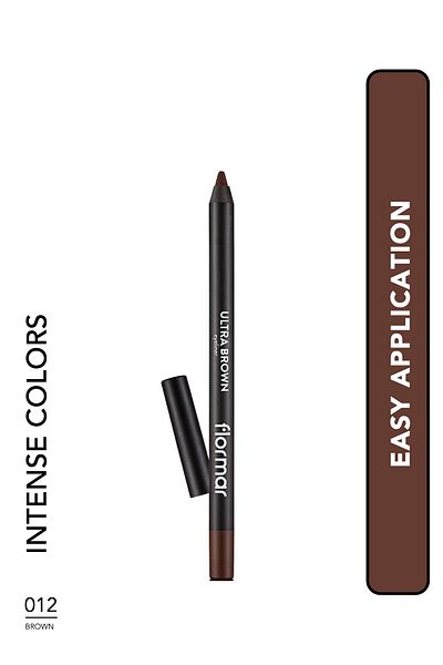 Flormar قلم تحديد العيون البني Ultra Eyeliner رقم: 012