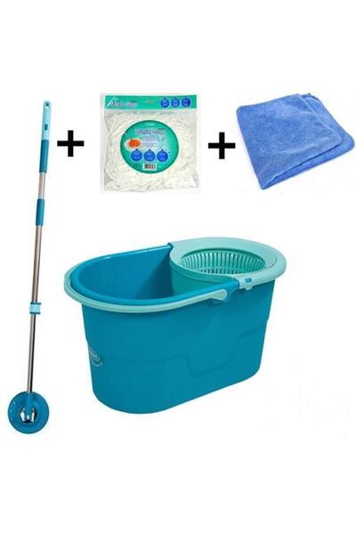 Geseus Motek Mt17 Fix Mop Temizlik Seti+1Ad Yedek Başlık+Mıkro Fiber Bez