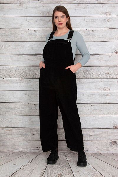 Şans Tekstil Corduroy Fabric Salopet Jumpsuit 26A23213