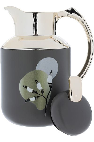 Alsaif Gallery Florya Pro Thermos Set, Dark Gray And Gold, 2 Pieces