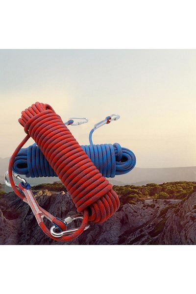 Generic 10m Tomshoo 10mm Rock Climbing Rope Outdoor Static Rapelling Rope Fire Rescue Safety Esc