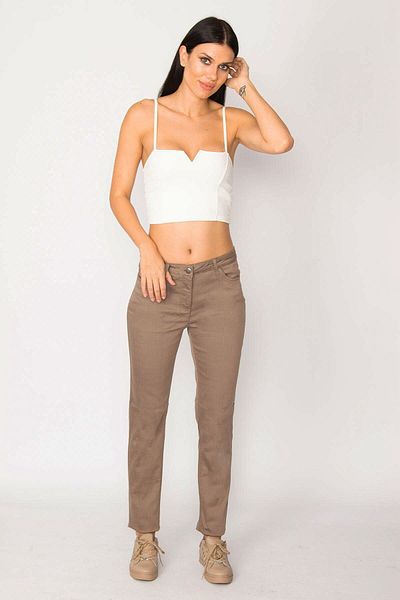 Şans Tekstil Women's Mink 5 Pocket Lycra Trousers 85n6263