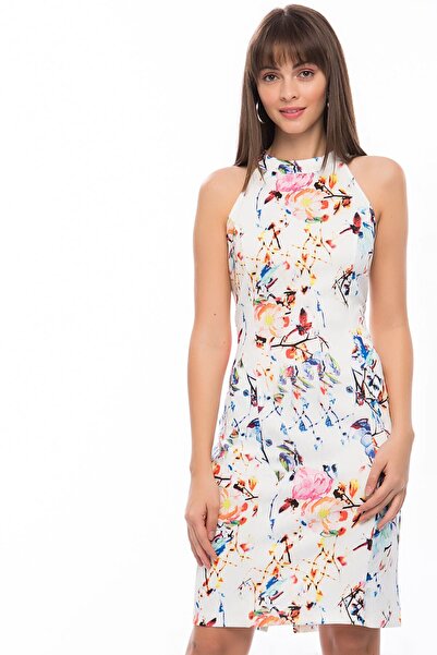 Şans Tekstil Women's Bone Colored Dress 26A14427