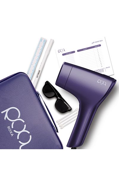 Roxa Ipl Laser Hair Removal Device (PURPLE COLOR) Smart Technology With 1 Million Flashes