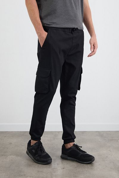 Fulla Moda Tie Waist Cargo Pocket Παντελόνι