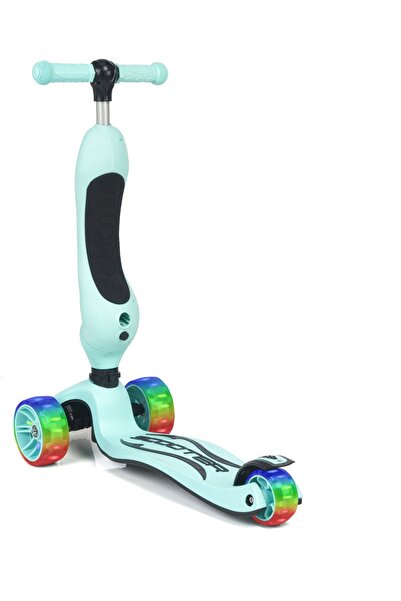 LAYLİNE Smart Oturaklı Çocuk Scooter 3 Tekerlekli Işıklı Ledli Scooter Yükseklik Ayarlı