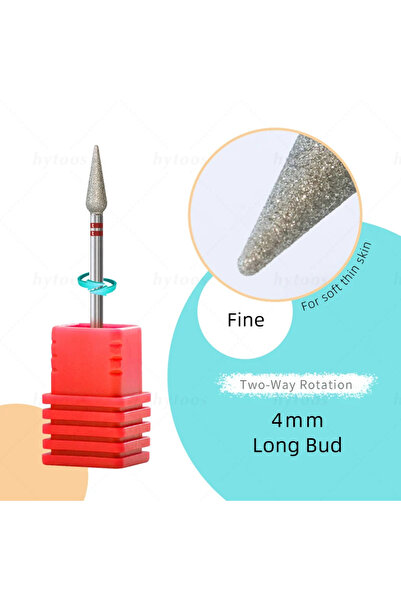 hytoos رؤوس مثقاب أظافر من Bud-F بطول 4 مم وبطول 5 مم لتنظيف البشرة من الجلد ...