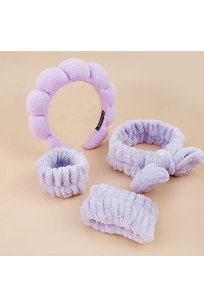 RANCAI أرجواني، 4 قطع من إكسسوارات العناية بالبشرة لغسل الوجه، إكسسوارات العن...