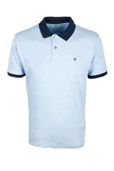 NCS Men's Polo Neck T-Shirt Blue 100% Cotton Slim Fit T-Shirt Jeans 1136