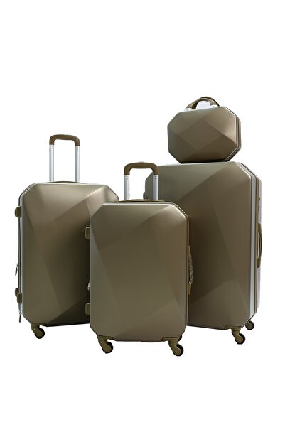 MORANO Morano 6-Piece Spinner Luggage Set, Gold (32-28-24-20-16-12 Inches)