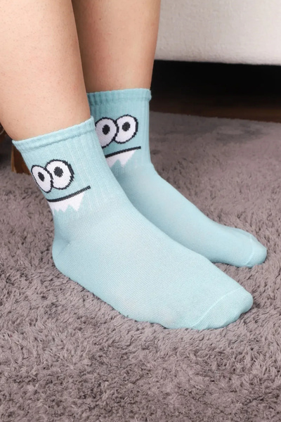 Esinti Дамски Мъжки Чорапи Детски Чорапи Дълги Спортни Чорапи Шарени Чорапи Цветни Чорапи 3 Броя