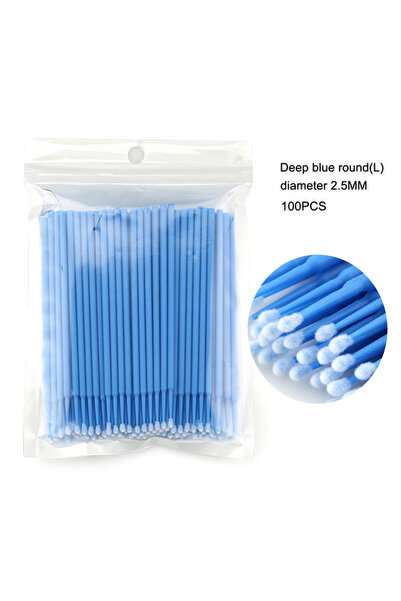 Choice أزرق غامق L 50/100 قطعة فرشاة صغيرة للاستخدام مرة واحدة لتمديد الرموش ...