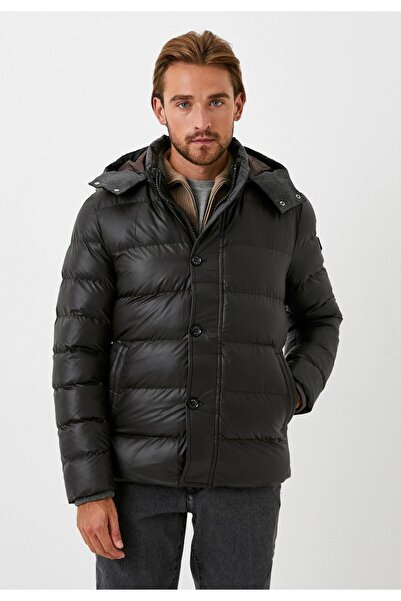 NCS Men's Hooded Thermo-Filled Wind and Water Repellent Slim Fit Coat NCSJEANS 4989