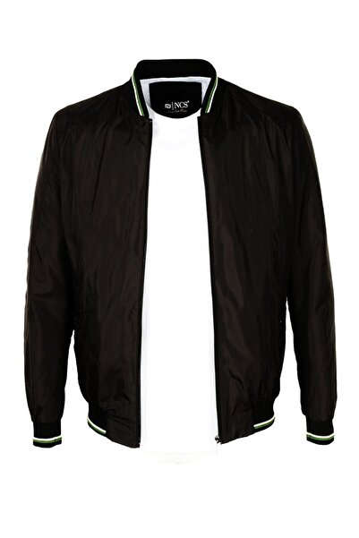 NCS / Men's Black Ribbed Bomber Jacket Jeans 4986