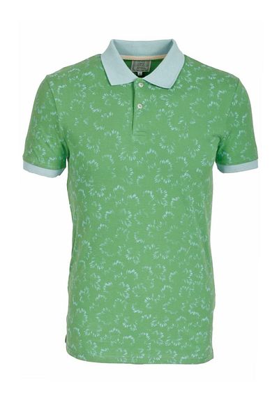 NCS Men's Polo Neck T-Shirt Patterned Olive 100% Cotton Slim Fit T-Shirt Jeans 1997