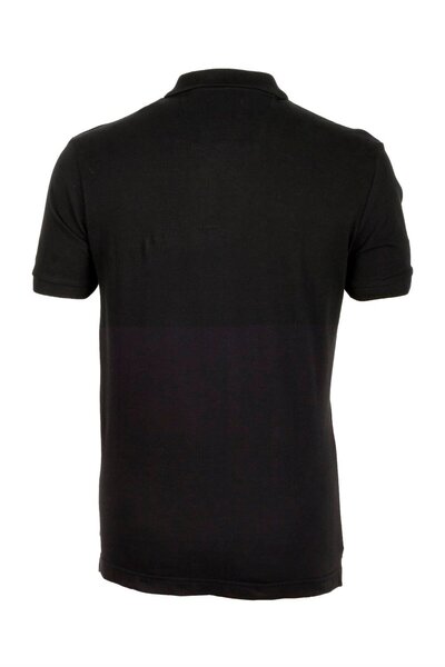 NCS Men's Polo Neck T-Shirt Printed Black 100% Cotton Slim Fit T-Shirt Jeans 1124