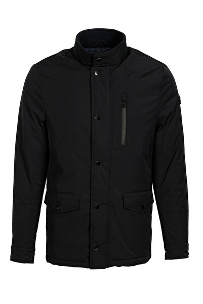 NCS Erkek WaterProof Rüzgar ve Su itici Slim Fit Termo Dolumlu Uzun Mont NCS JEANS 4516