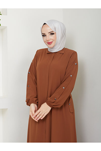 MODA ESRE FASHION Tesettür Giyim Mevlana Vizon Renk Medine Ipeği Kumaş