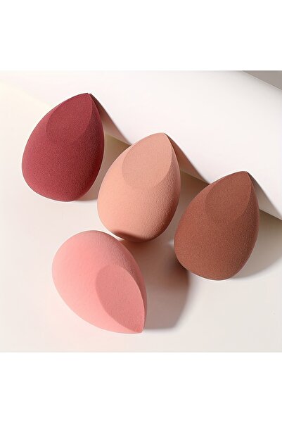Choice1 4 قطع-MZD-A 4 مجموعات إسفنجية تجميلية، بيضة تجميلية، جافة ورطبة، إسفنجة تجميلية للأساس السائل،